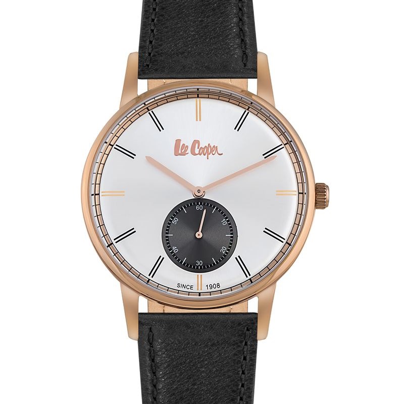 Montre Lee Cooper en Cuir Homme Noir