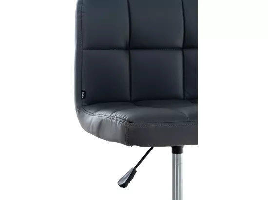 Chaise de bureau - Similicuir & Métal - Gris - Medica