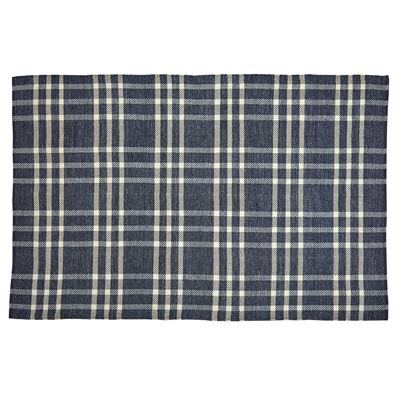 Tapis tissé style tartan