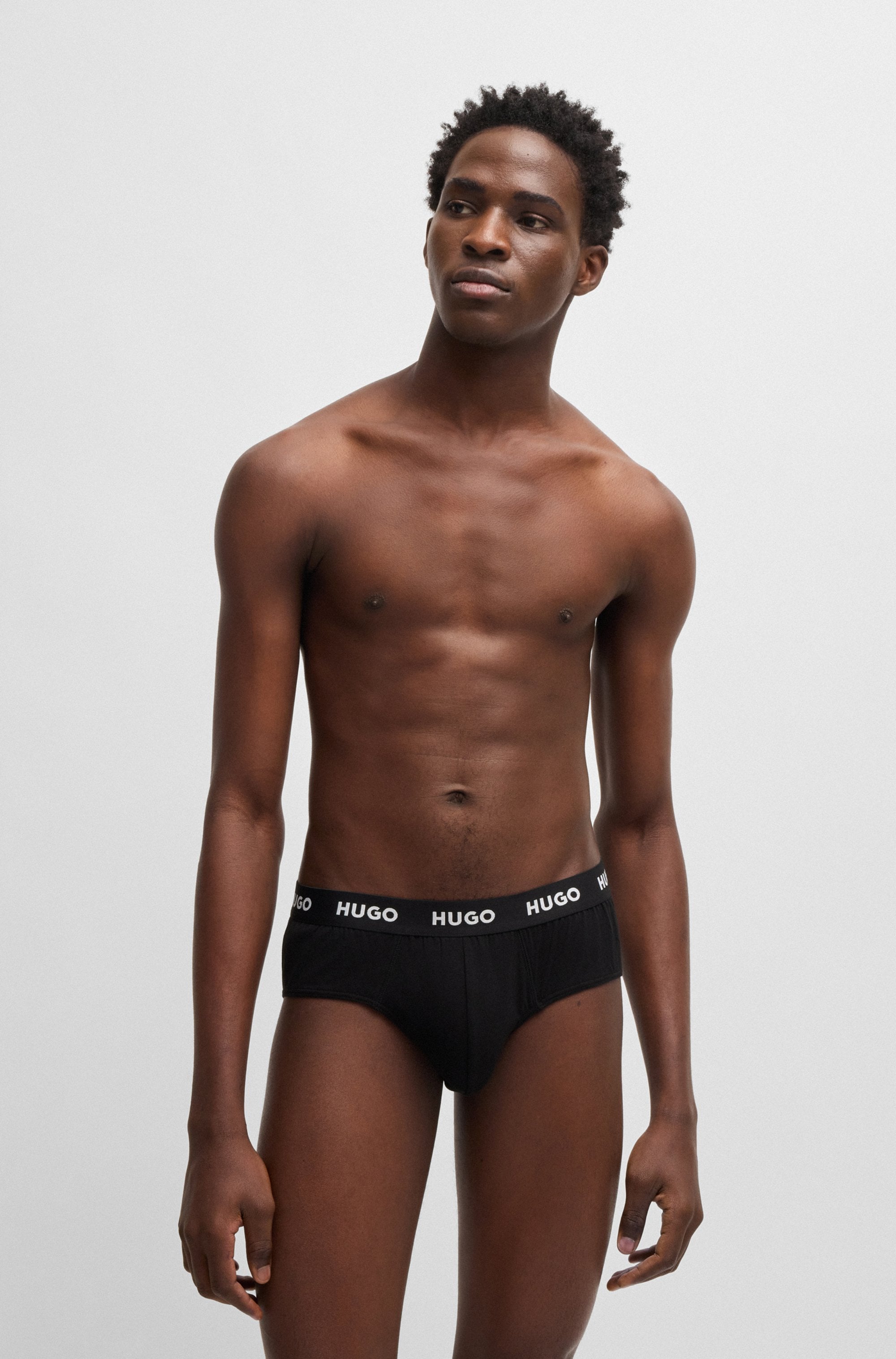 HUGO Underwear Hüftslip »HIPBRIEF TRIPLETPACK« mit modischem HUGO Logo-Elastikbund