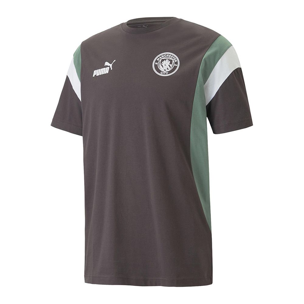 Puma MCFC ARCHIVE - Tee-shirt Homme flat dark gray/deep forest