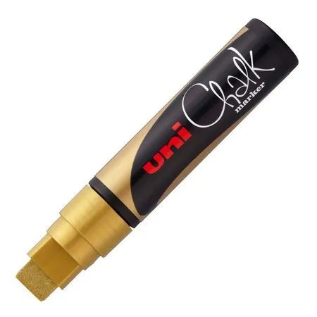 Faber-Castell Kreidemarker Uni Chalk mit breiter Keilspitze, Gold