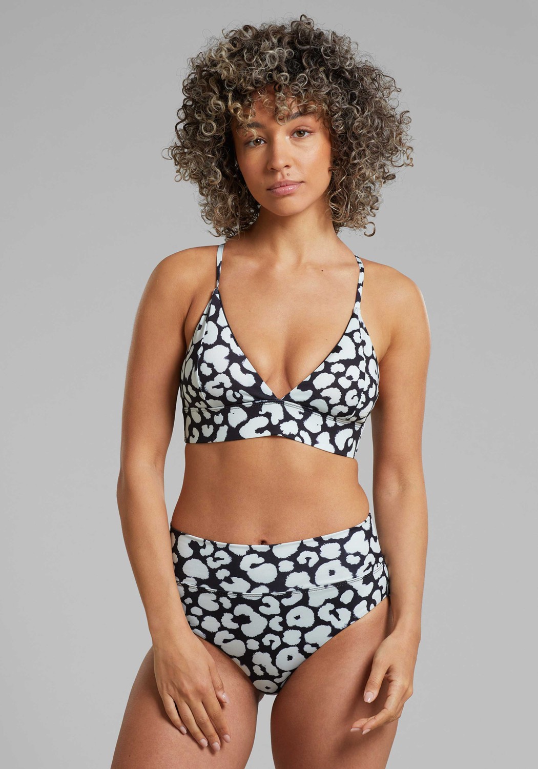 Dedicated Bikini Pants Slite Painted Leopard Black