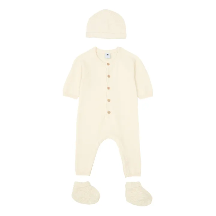 Petit Bateau Coffret Cadeau Naissance en Tricot | Beige