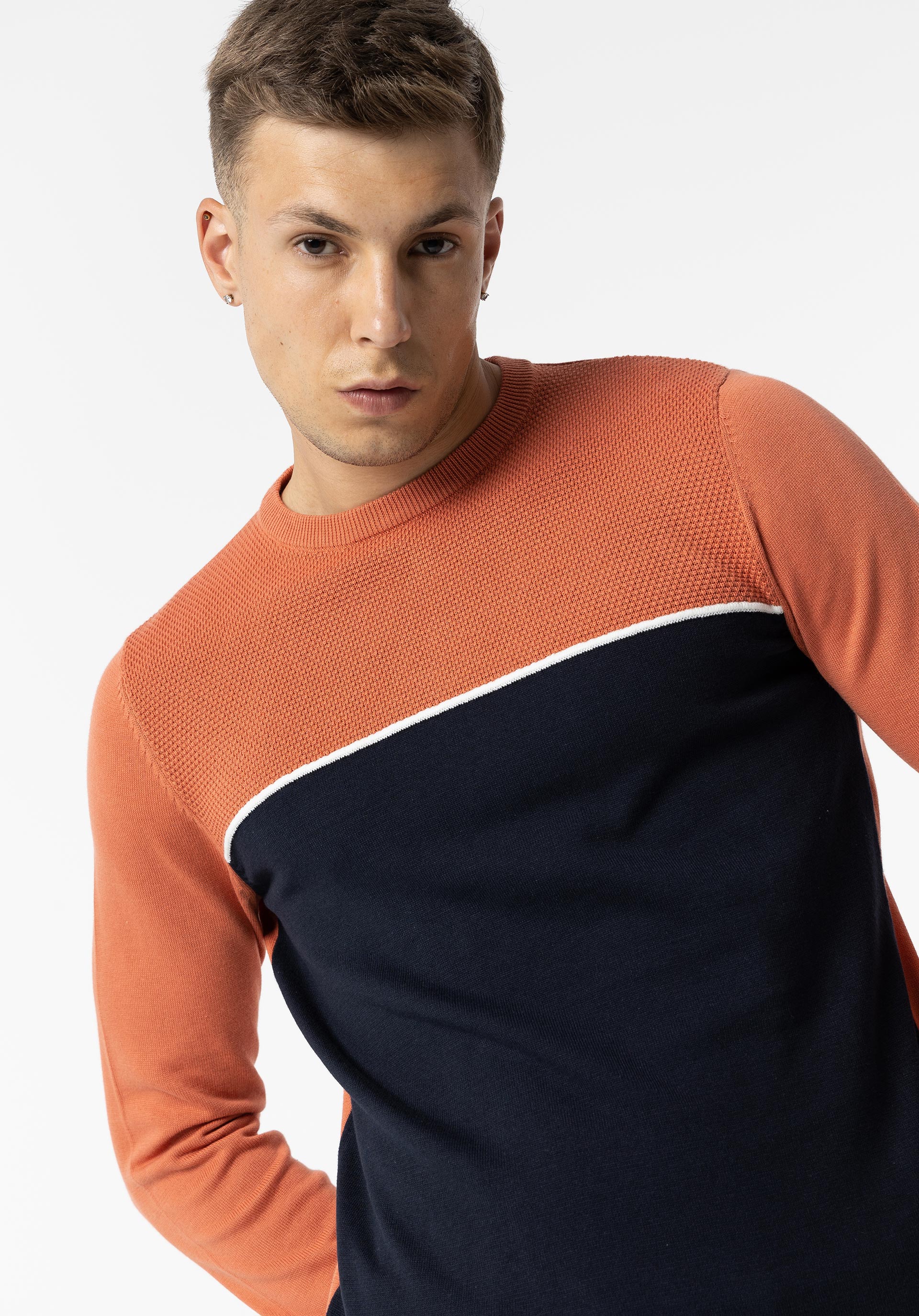 Camisola de Malha Tricolor
