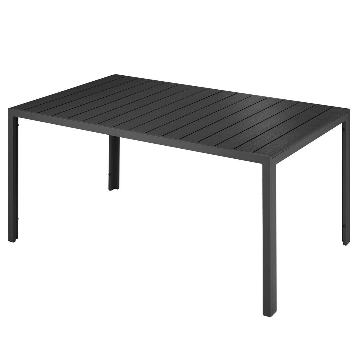 tectake Bianca tuintafel van aluminium en kunststof, 150 x 90 x 74,5 cm