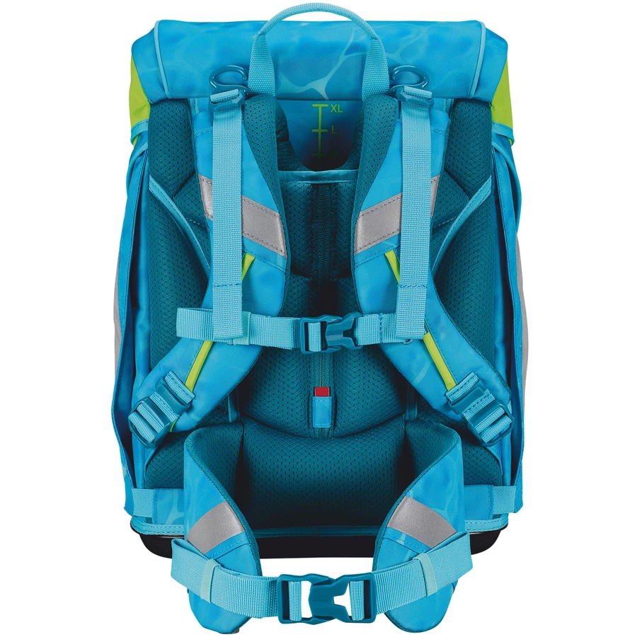 Scout Alpha DIN - Schulranzen Set 4 tlg. Water Lily