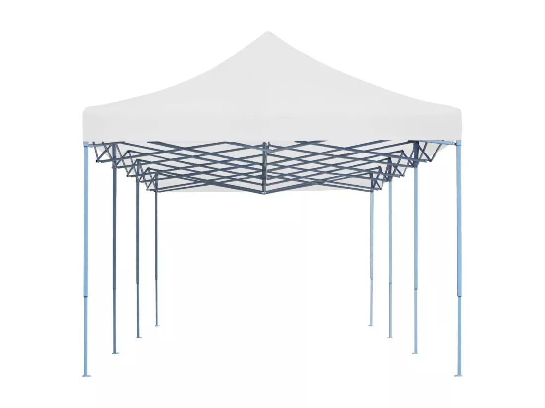 Tente de réception pliable 3x9 m Blanc