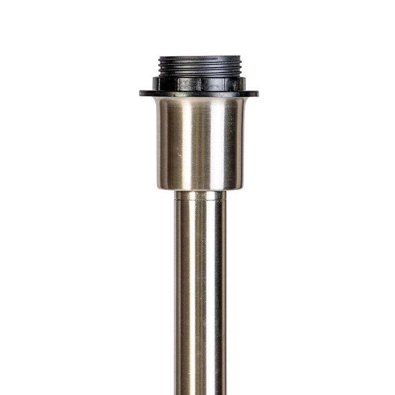 Moderne vloerlamp staal zonder kap - Simplo