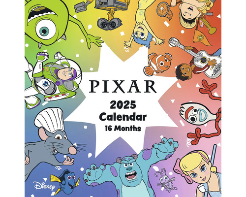 Disney Pixar wandkalender 2025, 30x30 cm