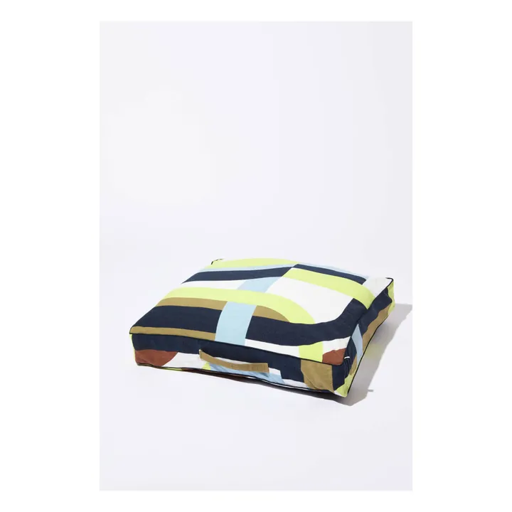Mapoésie Coussin de sol Supersonic | Jaune citron