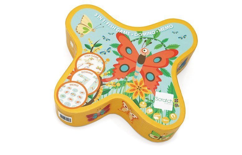 Scratch - Scratch Spiele 3in1 Schmetterling (Kinderspiel)