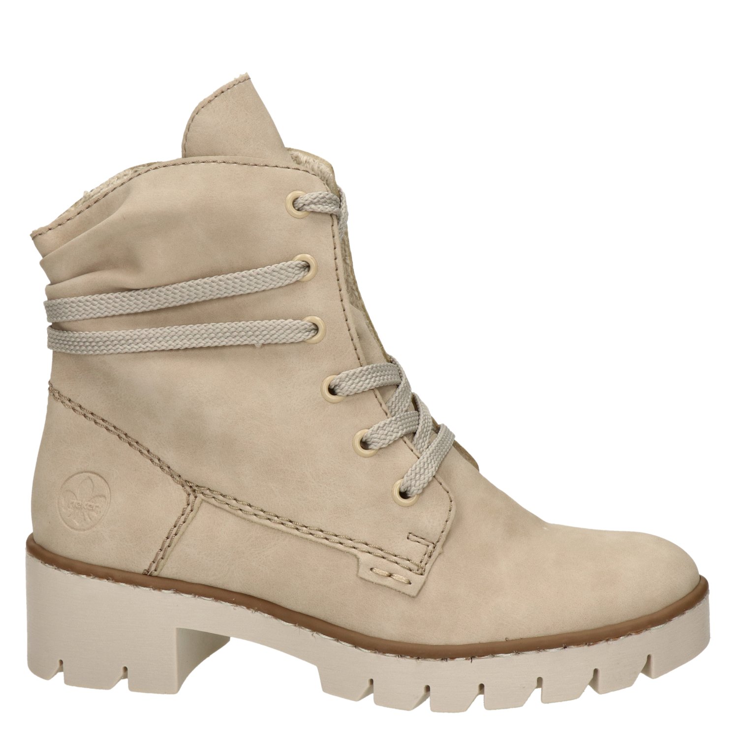 dames veterboot Rieker Ecru