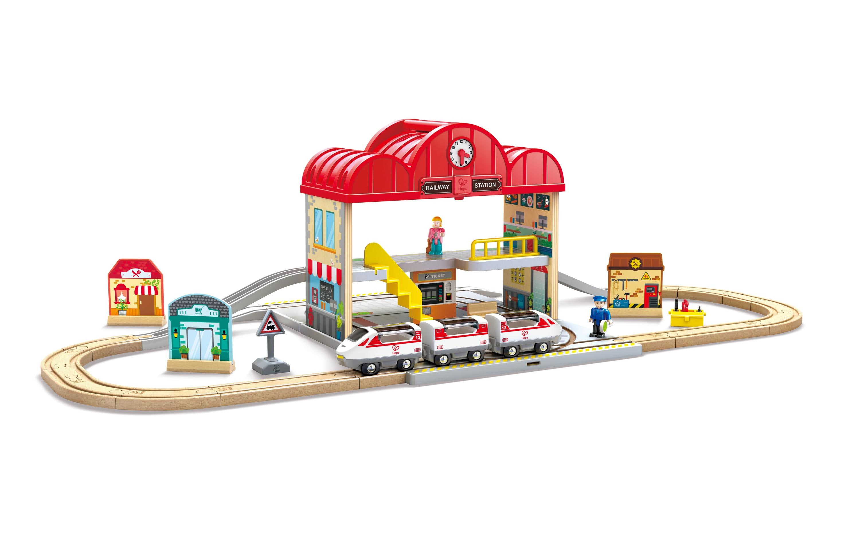 Tragbares Bahnhof-SetBahnhof-Set fördert kreatives Spiel