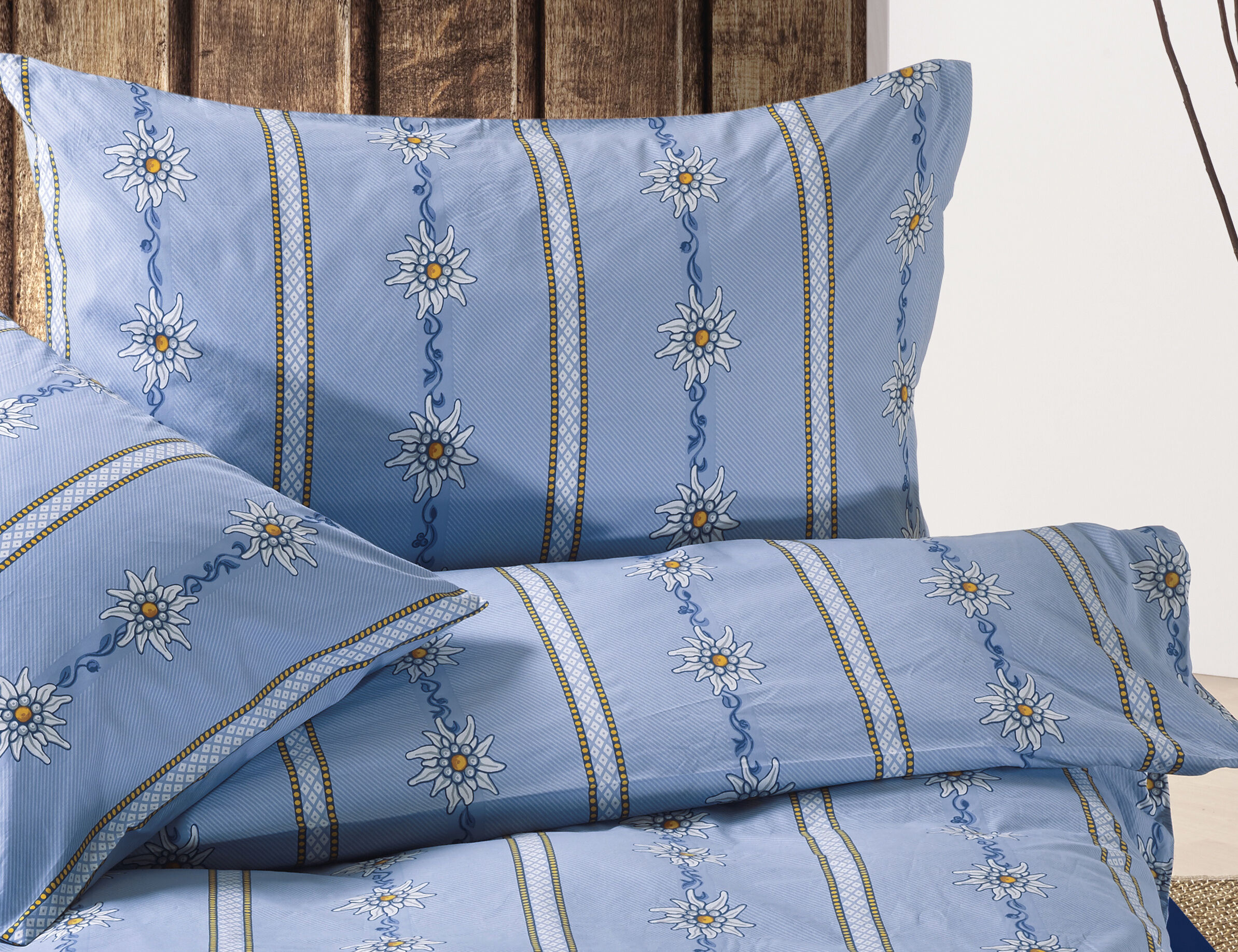 Bettwäsche mit Edelweiss-Motiv