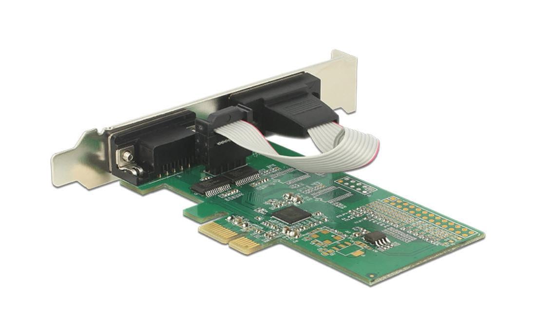 PCI-Express-Karte 89555 2x Seriell / RS232PCIe-Schnittstellenerweiterungskarte: 2x RS-232