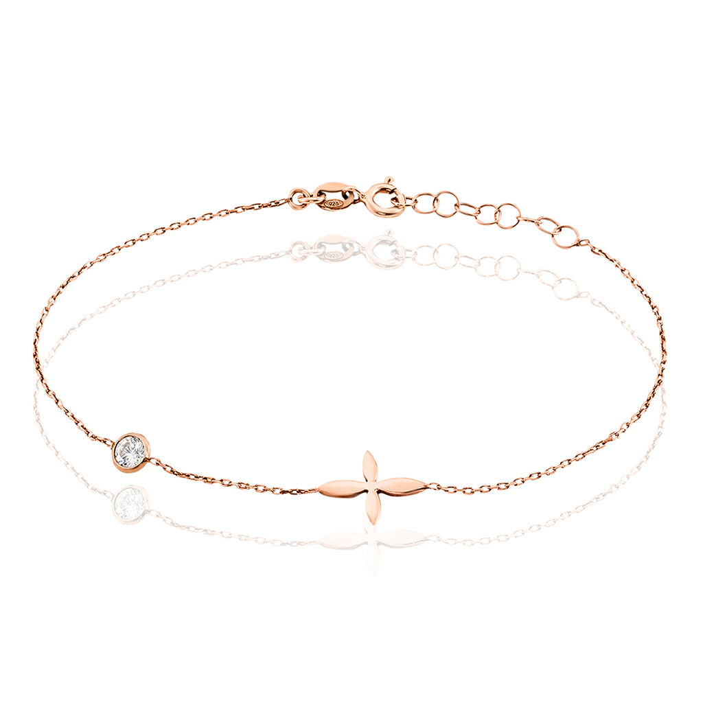 Bracelet Clarissa Argent Rose Oxyde De Zirconium
