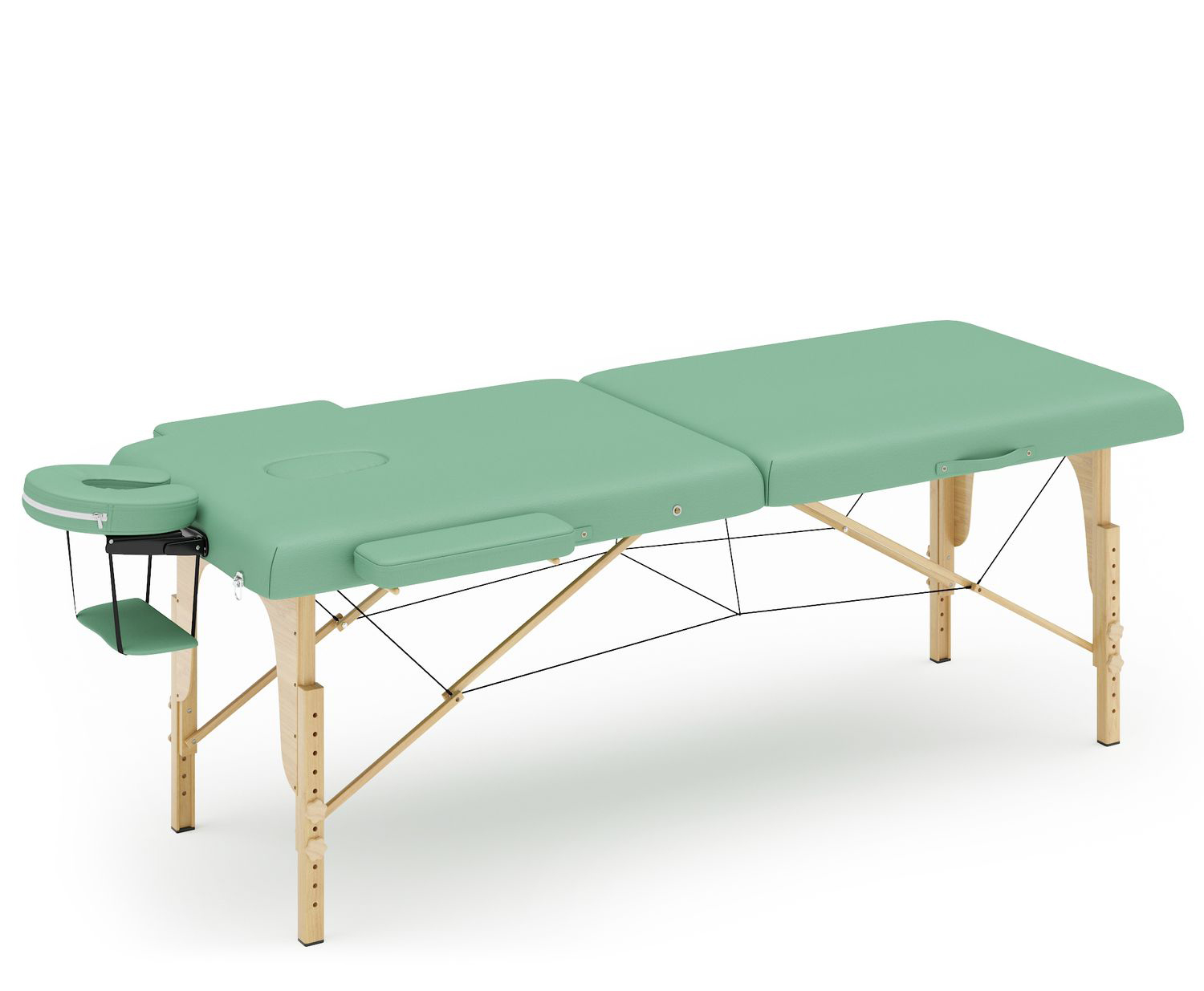 Massageliege 2-Zonen türkis