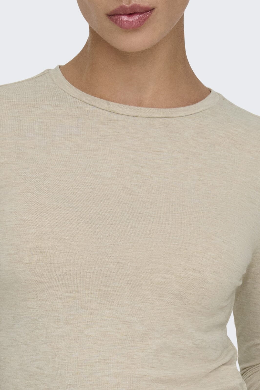 Only Onlsia L/S O-Neck Top Box 4607619 humus melange