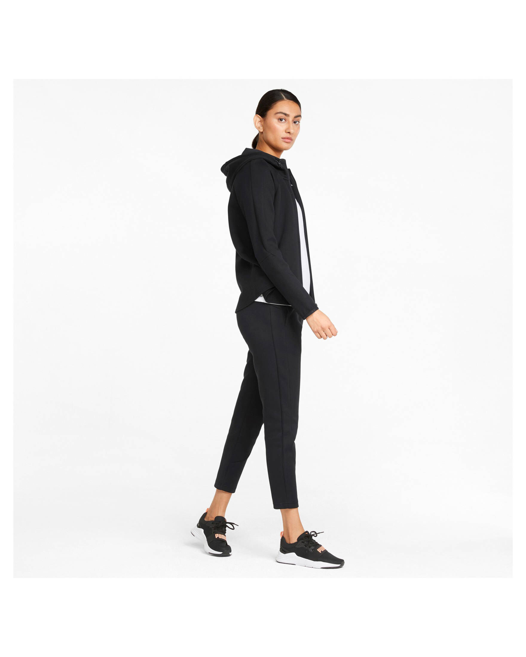 Puma| Damen Sweatjacke EVOSTRIPE FULL-ZIP HOODIE