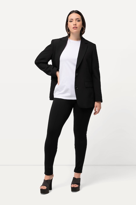 Hose Sarah, schmales Bein, Saum-Zipper, Elastikbund