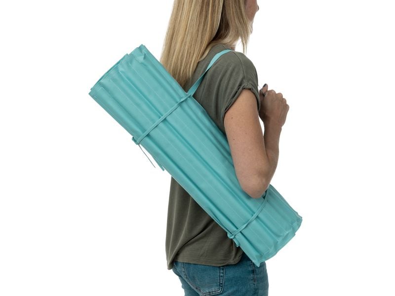 KOOR Strandmatte 180 x 60 cm, Blau Leichte, gepolsterte Matte für Strand und Camping