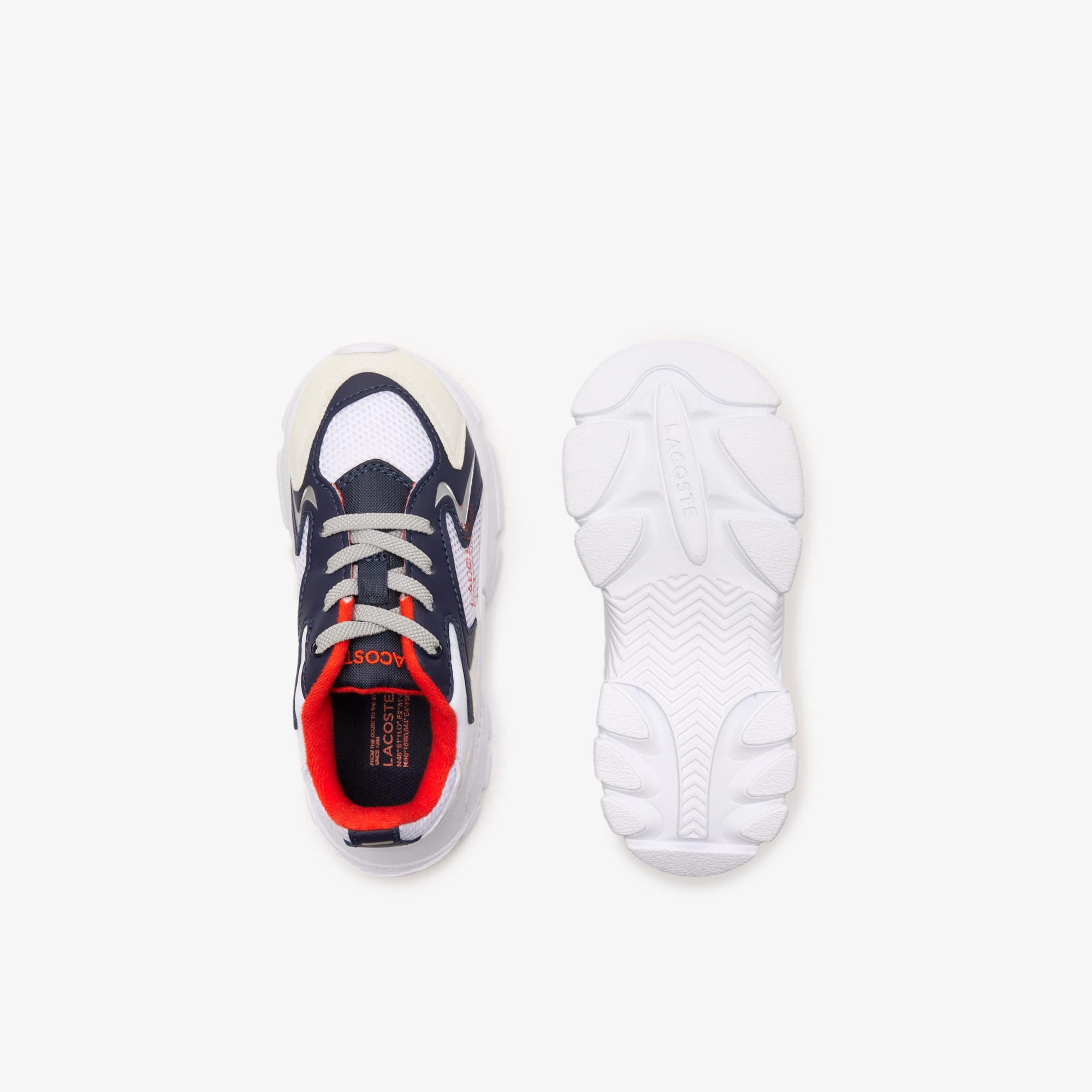 Sneakers L003 Neo bébé en textile Chaussures - Blanc - Lacoste - Enfant