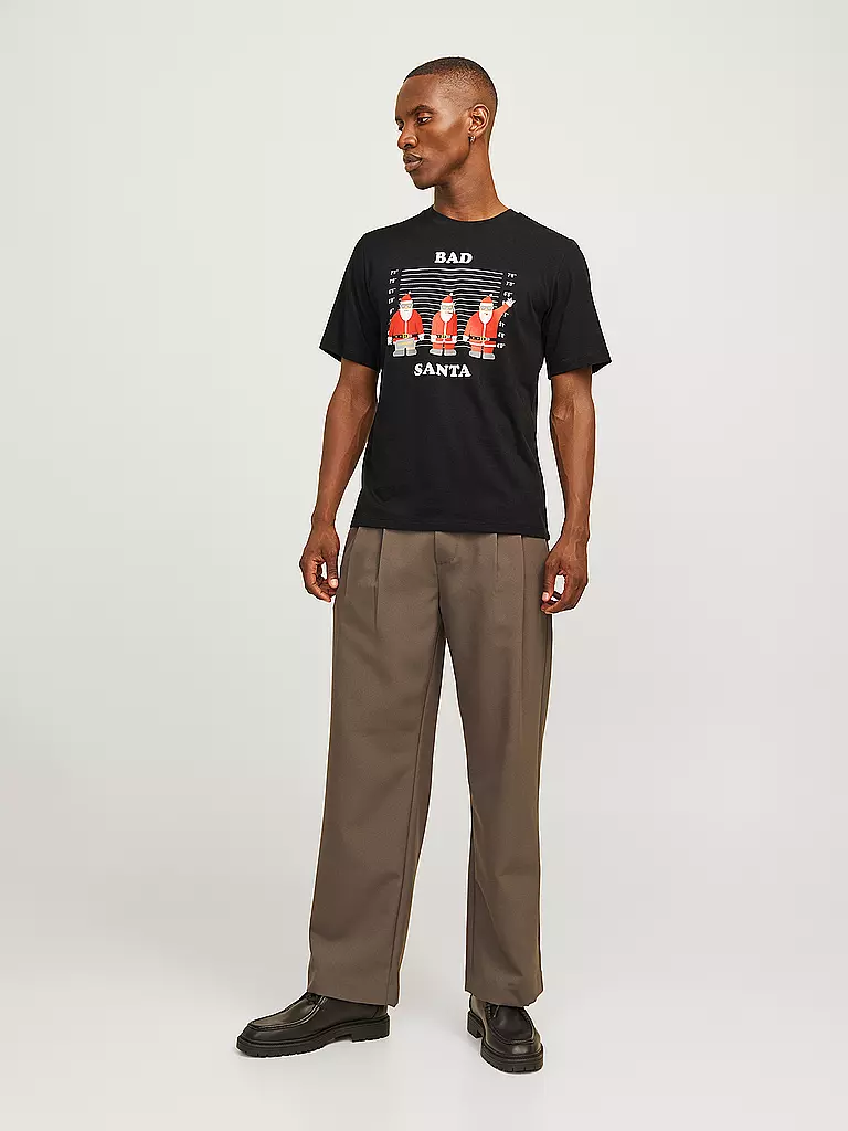 JACK & JONES T-Shirt JJXMAS schwarz