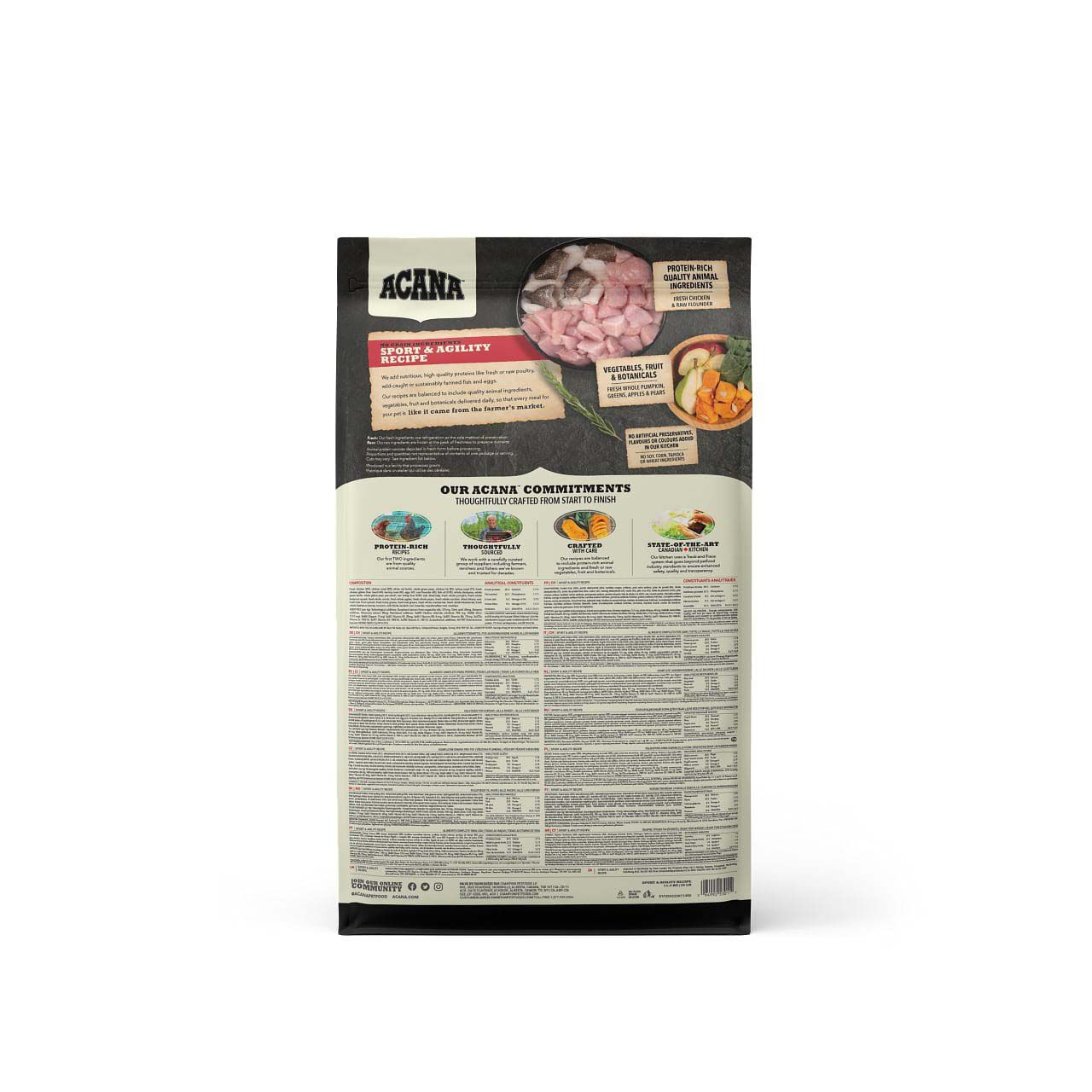 Acana Dog recipe Sport & Agility - Hondenvoer - 11.4 Kilogram - gevogelte
