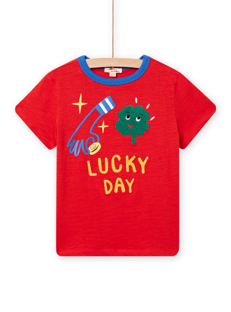 Tee Shirt Manches Courtes Rouge