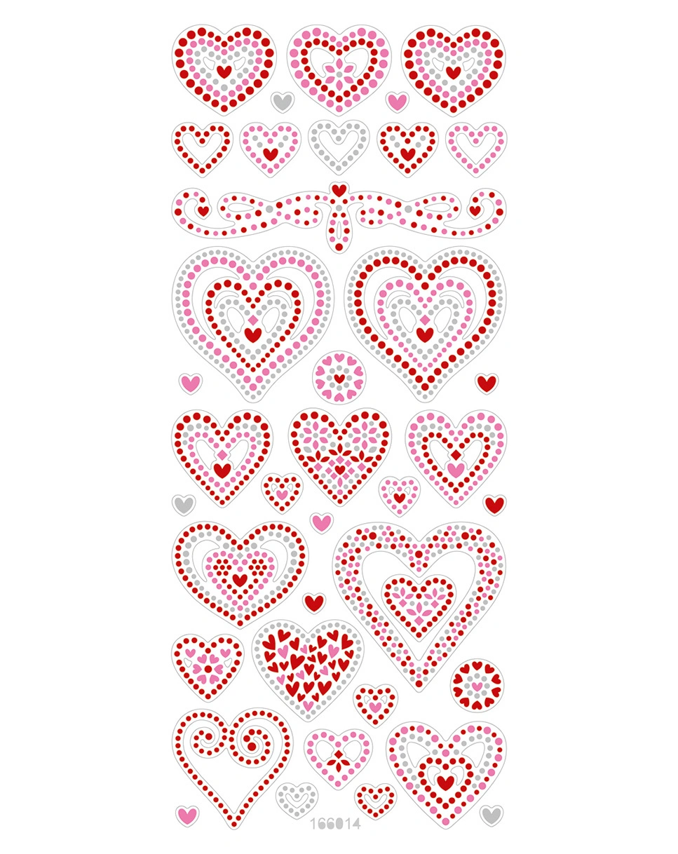 Crystal-Sticker SOMMER 5-teilig in bunt