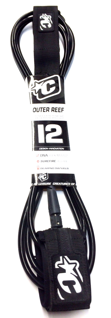 creatures of leisure Leash Outer Reef Double Swivel 12' Black