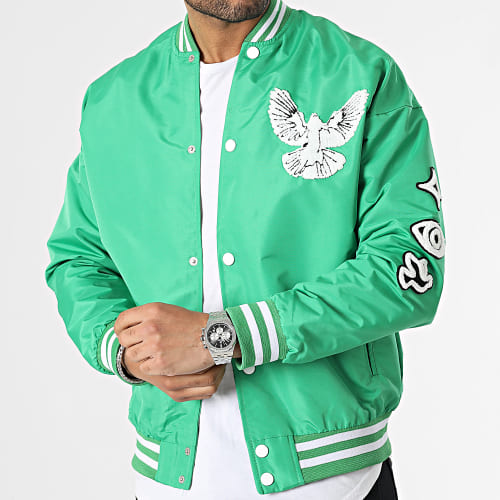 Veste Teddy Vert