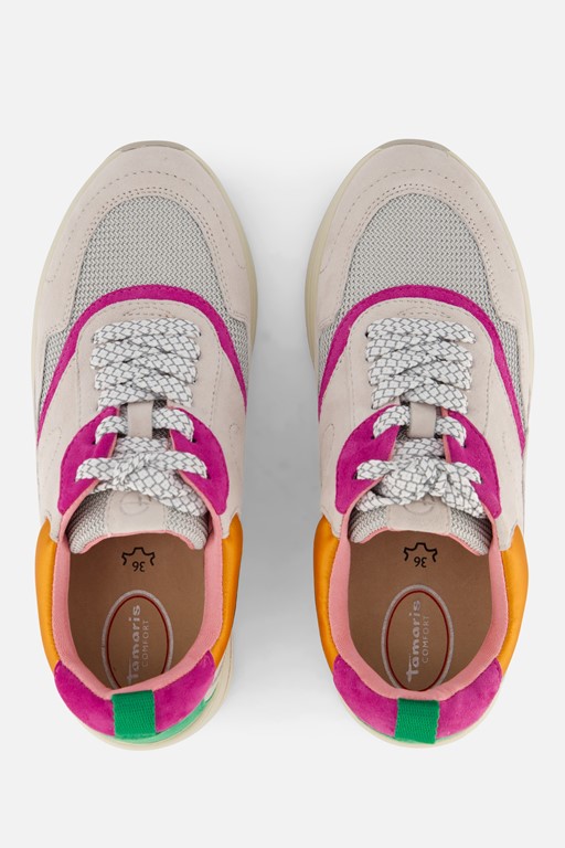 Tamaris Comfort Sneakers wit Leer