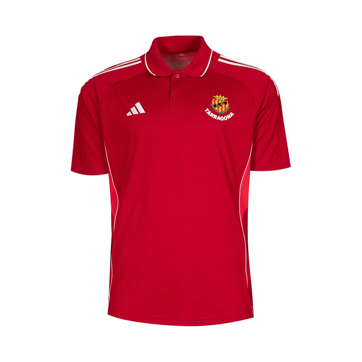 Polo adidas Gimnàstic de Tarragona Passeio Jogadores e Guarda-redes 2025-2026