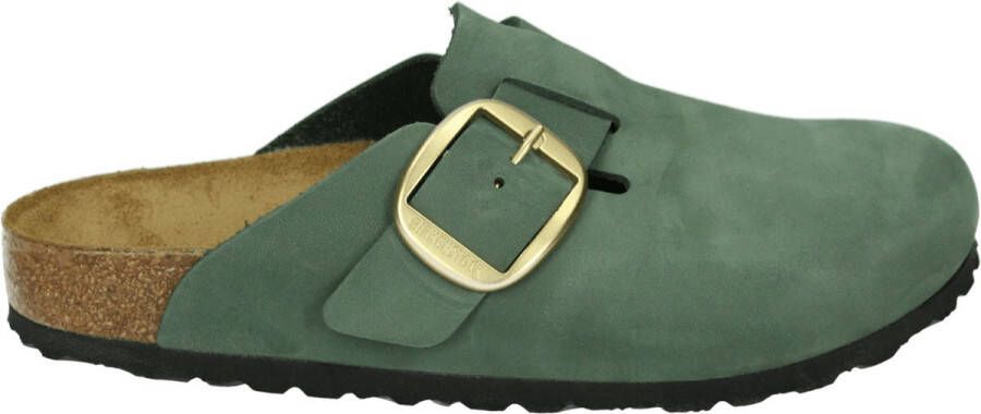 BIRKENSTOCK Instappers Dames Sue Maat: 36 Materiaal: Nubuck Kleur: Groen
