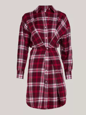 Vestido camisa xadrez oversized