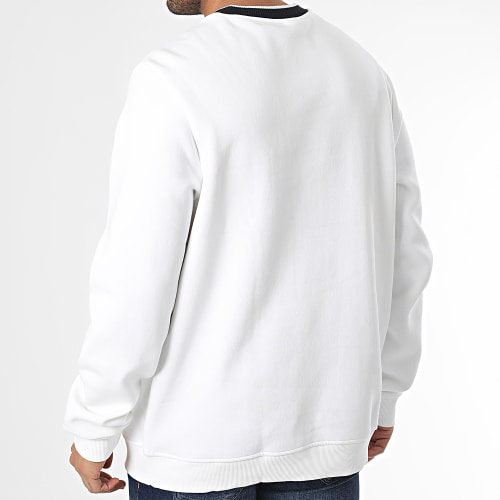 Sweat Crewneck Arch Logo Vector HS9432 Blanc