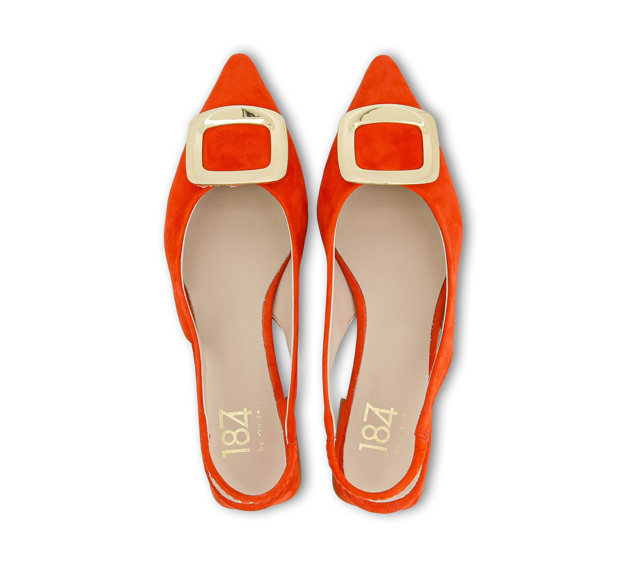 1874 by Walder Sling-Pumps orange