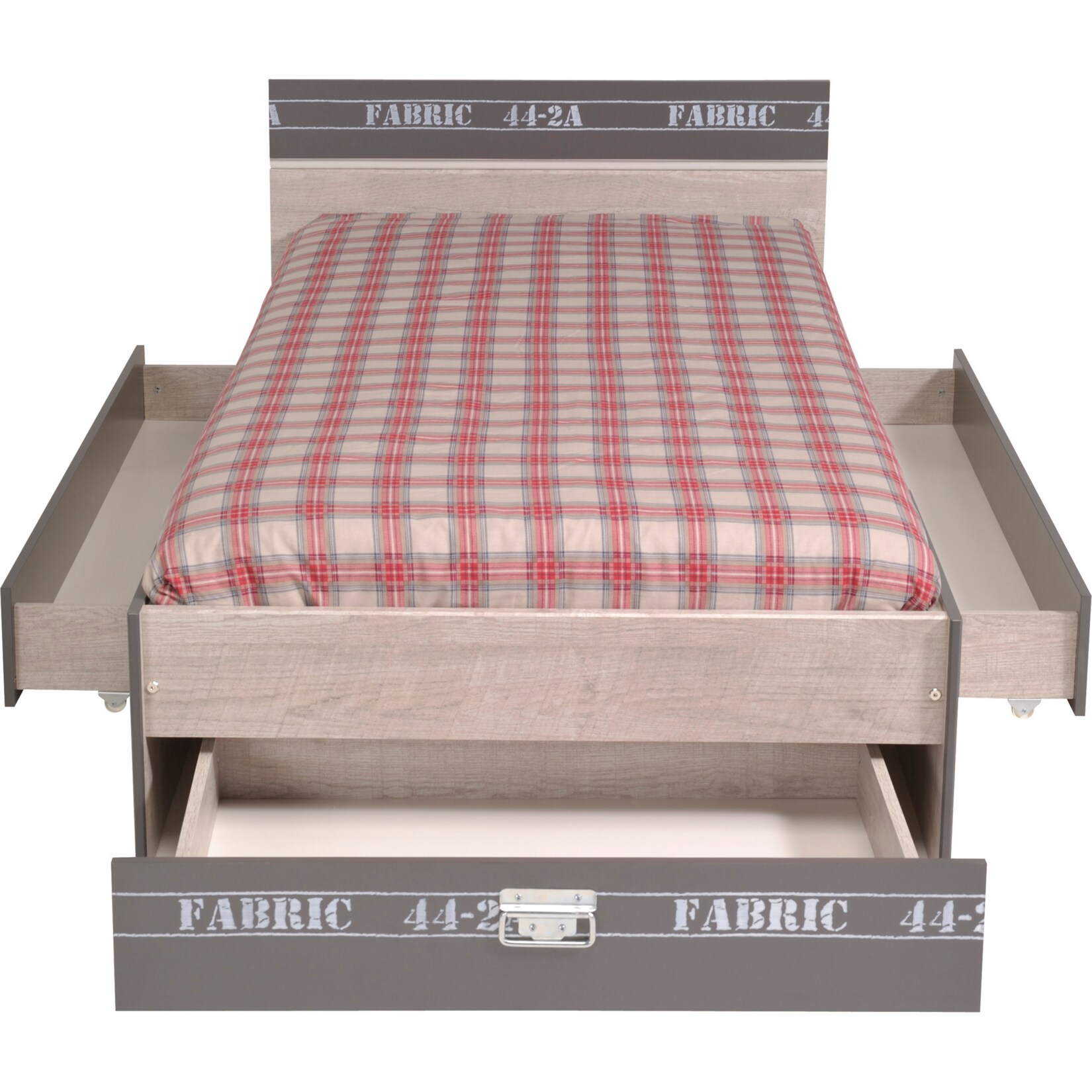 Parisot Einzelbett mit drei Schubkästen 