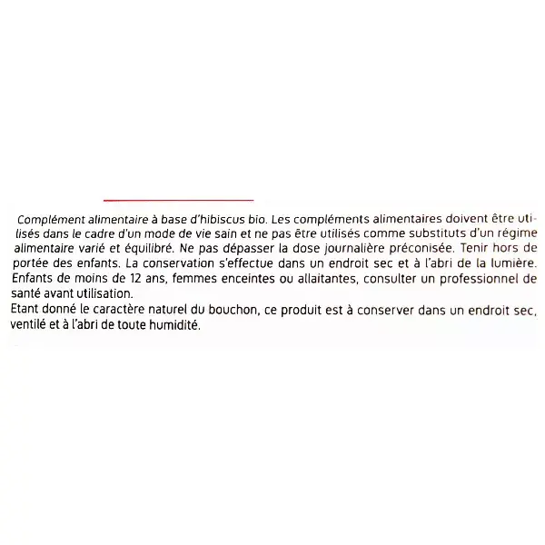 Cápsulas vegetais de hibisco orgânico ecológico Nat & Form, 200 unidades.