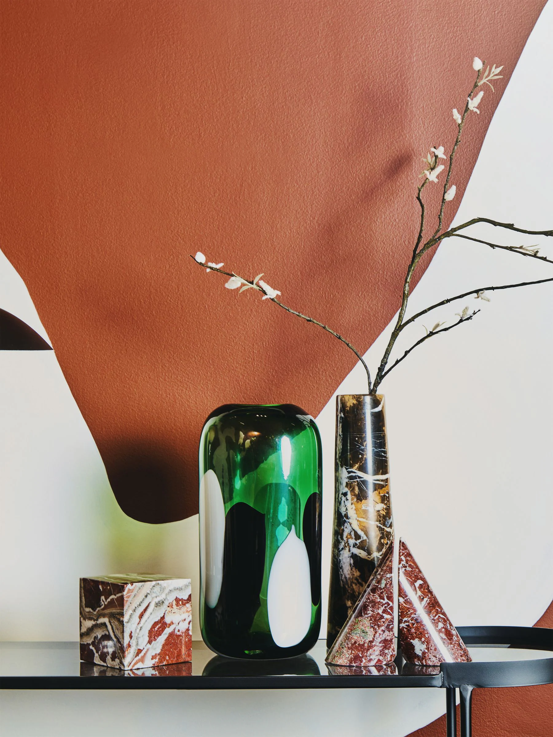Fifty Five South Hakan Glass Vase