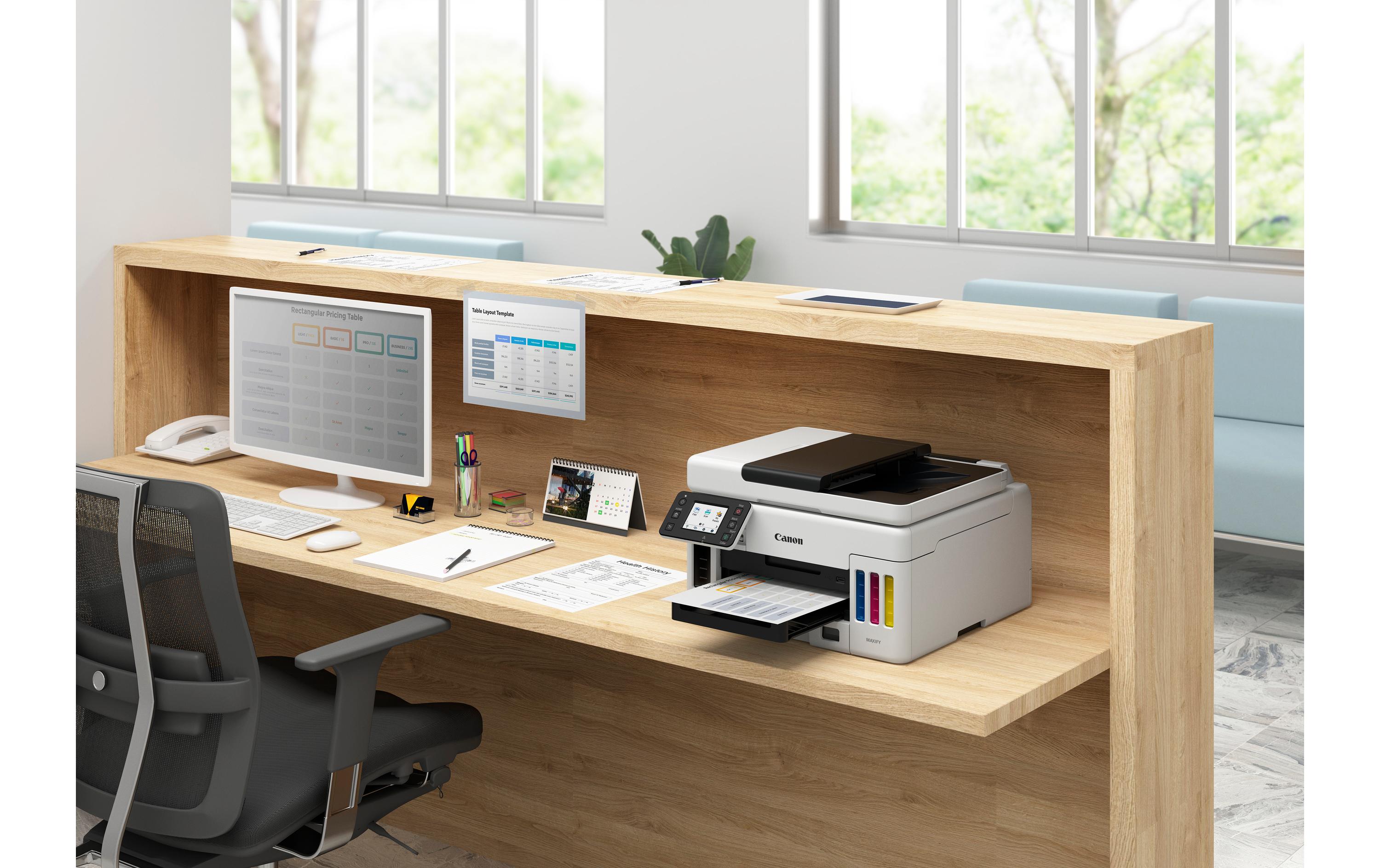 Multifunktionsdrucker MAXIFY GX6050 + gratis Kopierpapier<br>Tintenstrahl-Multifunktionsdrucker mit nachfüllbarem Tintenbehälter