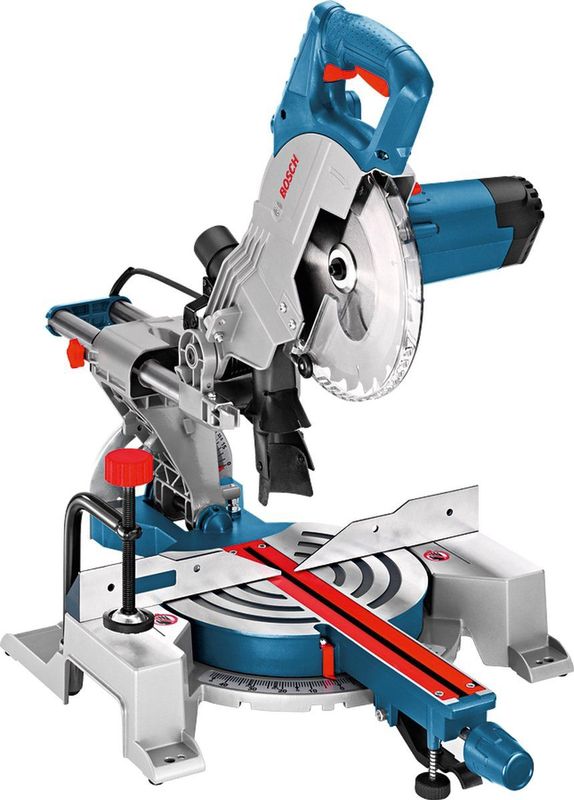 Bosch Professional GCM 80 SJ Afkortzaag 1400W - Inclusief 2x Cirkelzaagblad Optiline 216x30 - Klem