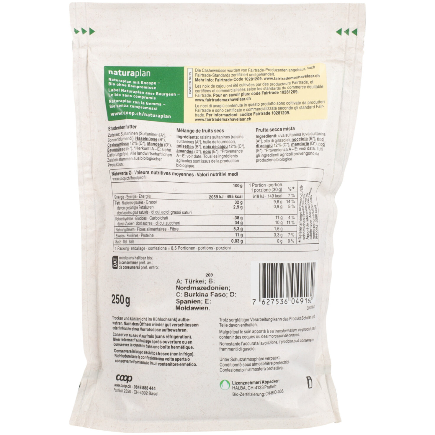 Naturaplan Bio Studentenfutter