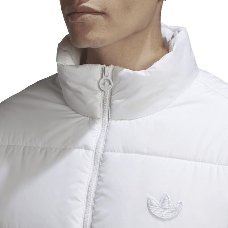 adidas padded stand collar puffer jacket Hvid