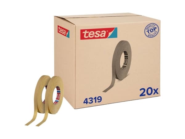 tesa tesakrepp 4319 für Kurven 04319-00005-00 Crepebånd tesakrepp® Lysebrun (L x B) 50 m x 15 mm 20 stk