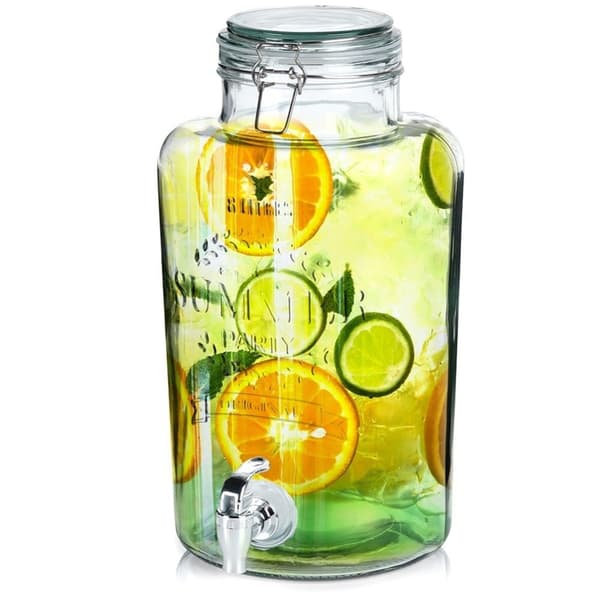 Drikkebeholder med kran for limonade og bål