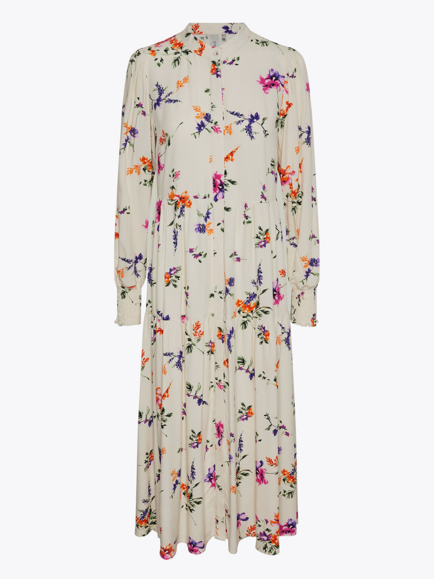 Asina Long Sleeve Long Shirt Dress