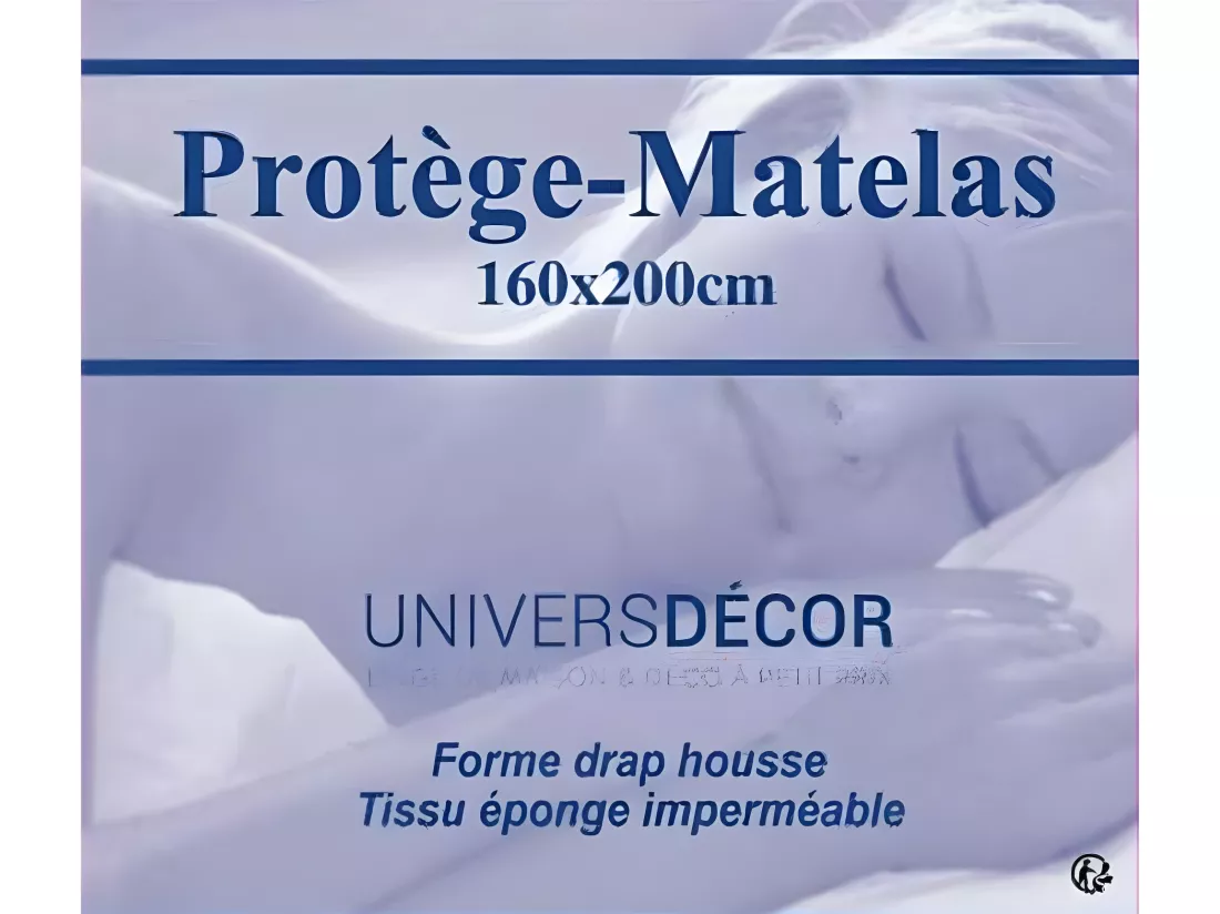 Lot De 2 Protèges Matelas Imperméable, Absorbant Et Anti-acariens 160 X 200 Cm